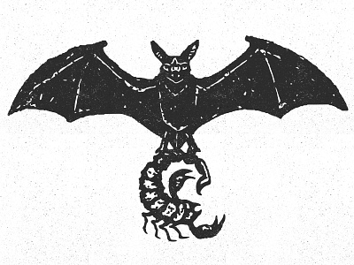 Batass Scorpion austin bad ass bat design illustration logo scorpion texas