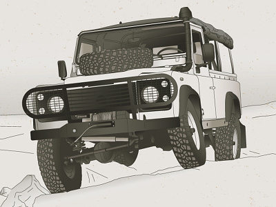 Land Rover design diagram illustration land offroad rover technical truck vehicle