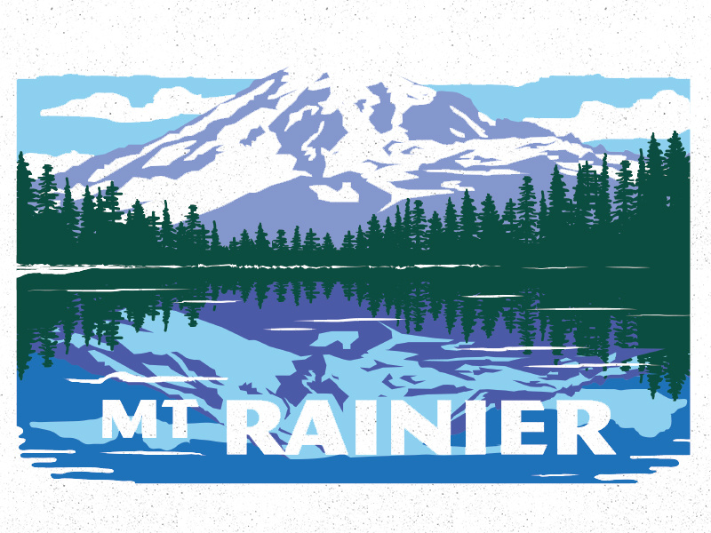 Rainier by Michael Bergman on Dribbble