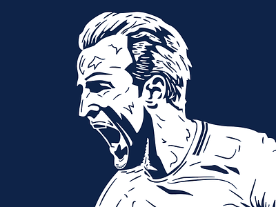 Harry Kane design football harry illustration kane portrait soccer sports spurs
