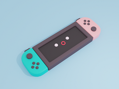 Cute Switch 3d character design design illustration