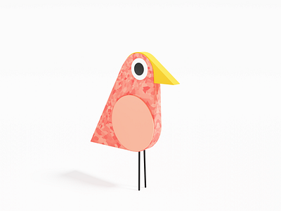 Bird 3d 3d art 3d artist illustration low poly