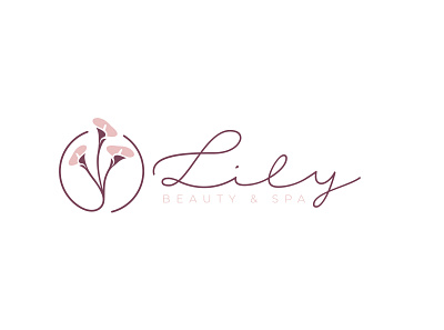 Lily Beauty&Spa Logo branding design flat icon illustration logo minimal