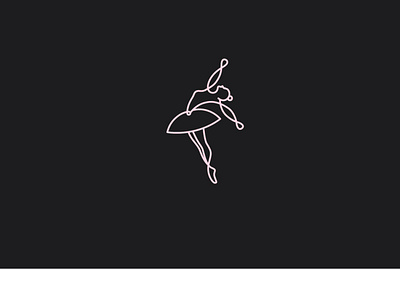 Ballet Logo branding design flat icon illustration logo minimal