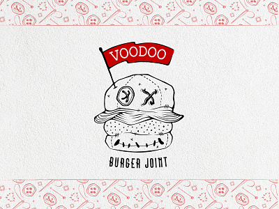 Voodoo Burger Joint adobe adobeillustrator black and white branding branding design colours design drawing graphic design iconography illustration illustrator logo logo design logo type pattern design simplicity vector visual art visual design