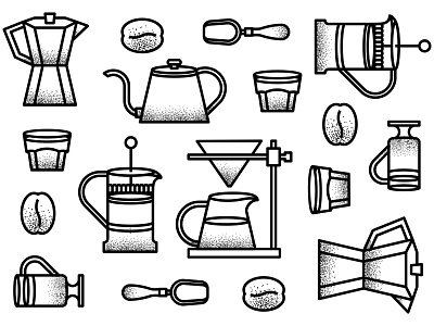 cophea icon set/pattern adobeillustrator black and white branding branding identity design coffee corporate design corporate identity design flat icon design iconography illustration logo pattern design simplicity vector visual design