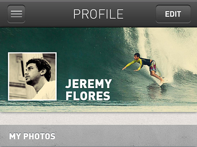 Quiksilver Prototype App - Profile 1 app css design html js responsive ux web webpage