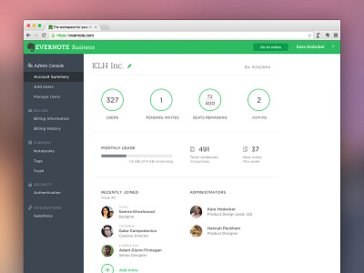 Evernote Business Account