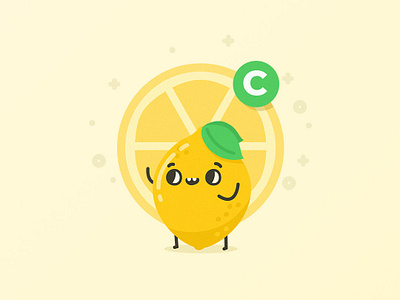 Lemon man cartoon character character design clean clean design design illustration simple