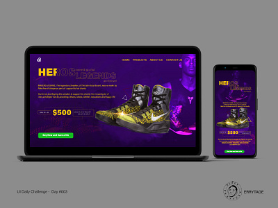 KOBE BRYANT UI LANDING PAGE DAY 003