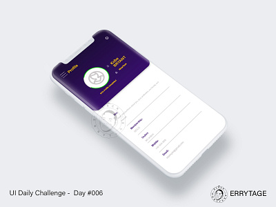KOBE BRYANT UI USER PROFILE DAY 006 app challeng challenge dailyui ui