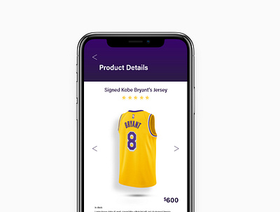 KOBE BRYANT UI e commerce DAY 012 app challenge dailyui ui