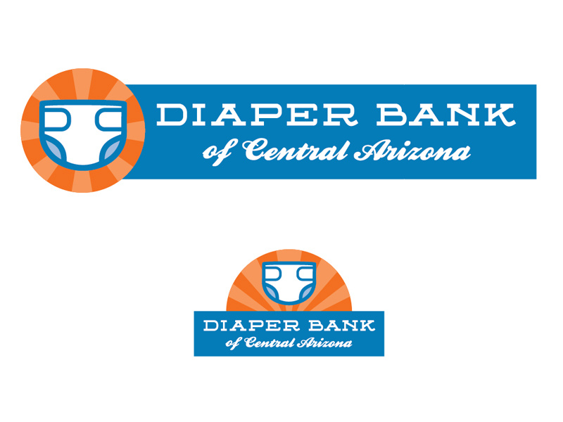 Diaper Bank Of Central Az Logo by Mark King Creative on Dribbble