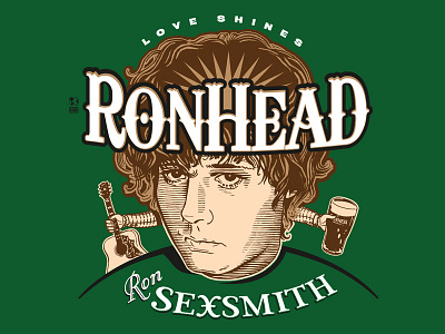 T Shirt Design For Singer-Songwriter Ron Sexsmith design illustration vector