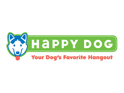 Logo Design For Happy Dog vector