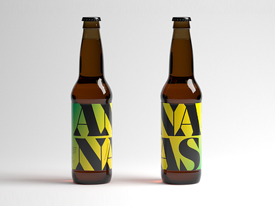 Pineapple Beer ananas beer beer art brand indentity branding colors font french graphic packaging pineapple print type