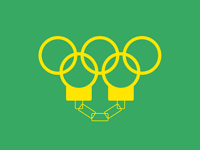 Rio Corruption brand indentity branding branding design colors design graphic graphicdesign green illustration logo logo design minimal olympic games sport vector yellow