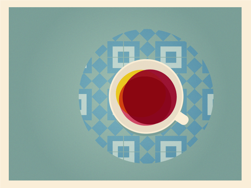 Morning coffee cup design drawing flat illustration illustrator minimal vector
