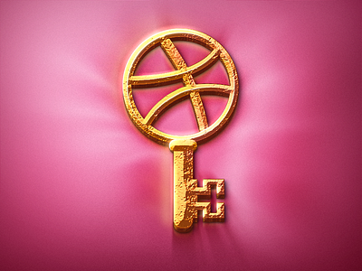 Hello Dribbble hello icon key logo