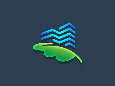 Eco building logo template