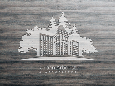UrbanArborist Logo arborist branding california logo sacramento tree tree care trees wood