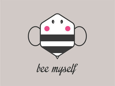Bee Myself bee contest dribbble graphic honey invite logo logotype playoff thanks