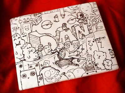 Mighty Wallet customisation customise doodle drawing illustration mighty sketch wallet