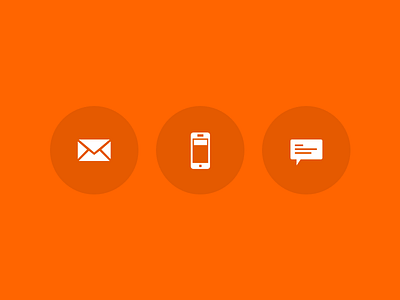 Icon set for messaging notification settings chat design email hudl icons interface messaging phone sms ui ux