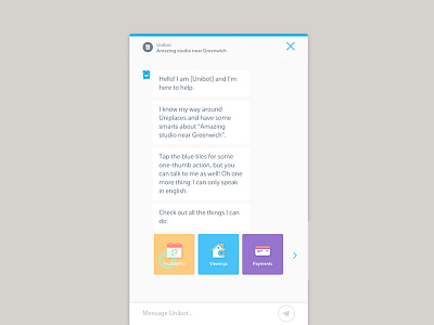 Uniplaces Chatbot UI (web)