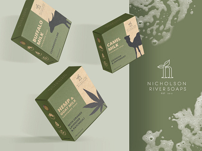 Nicholson River Soaps Packaging branding packaging packaging design product packaging soap handmade soapbox
