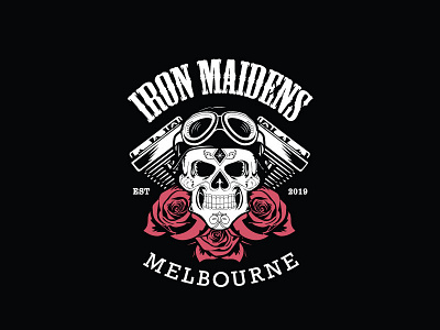 Iron Maidens MC Simplified Patch Logo