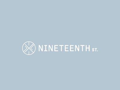 Nineteenth St. Logo v2 australia clothing logo mark monogram streetwear symbol typogaphy