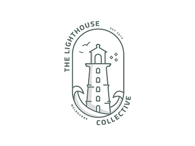 The Lighthouse Collective - Alt australia beach branding coastal graphics icon design illustration lighthouse logo symbol vector art