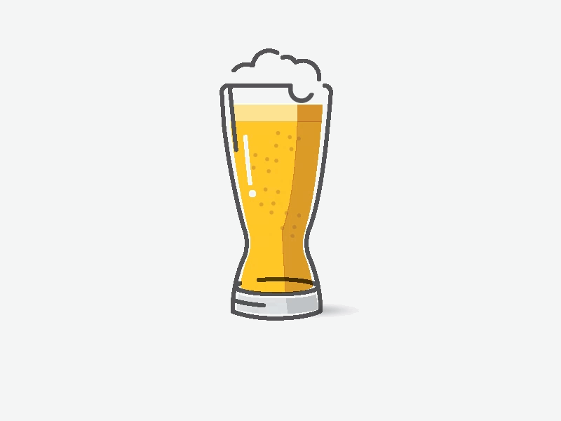 Beer O'Clock animated gif design icon illustration illustrator logo photoshop