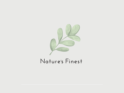 Nature’s Finest branding design illustration illustrator logo watercolor