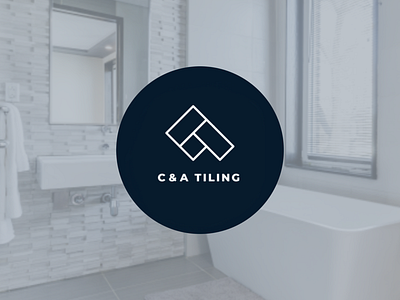 C & A Tiling monogram australia brand design icon logo monogram strategy