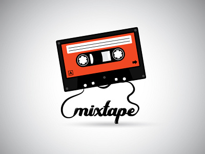 Mixtape 90s adobe design icon illustration illustrator infographic logo logo design mixtape retro tshirt art vector