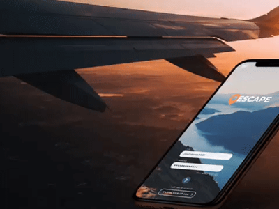 Escape app promotion app branding design explore mobile motion promotion travel