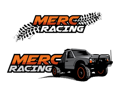 MERC Racing Team Logo 4wd 4x4 adventure australian brand development extreme sports illustration logo design mud sport