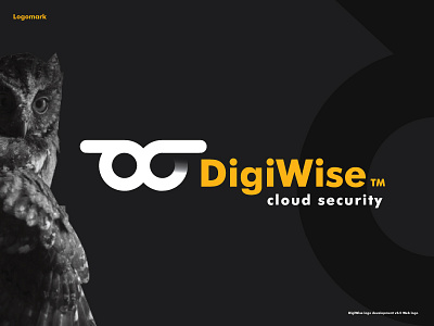 DigiWise Brand Development brand design brand development cloud cloud hosting home security logo logotype monogram owl security security app