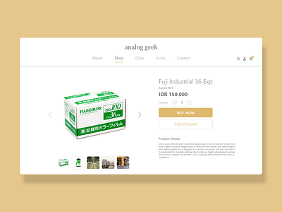 Analog Geek Online Shop design minimalist online shop online store web design