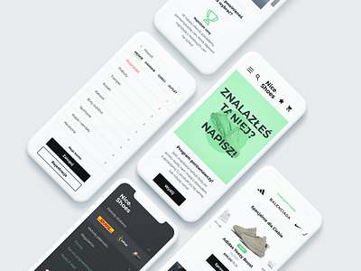 Nice shoes mobile website categories category content flat footer footwear frontend menu menu design products products page productshot shoes shoes app shop sneakers street streetwear ui webdesign