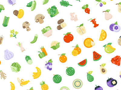 Fruits design flat graphic icon icons illustration minimal outline shot ui vector