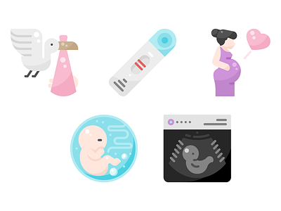 Pregnancy design flat graphic icon icons illustration minimal shot ui vector