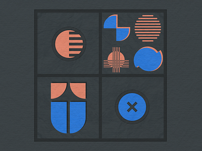 Abstract design flat icon illustration logo minimal ui vector