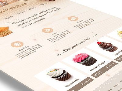 home made bakery website website template