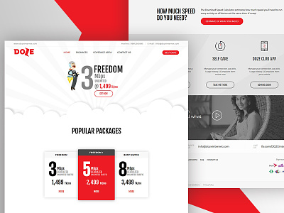 Internet Service Provider [Live] interface internet isp package ui ux white