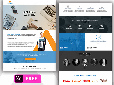 Free Accounting Website Template accounting free freebies madewithadobexd xd. accounting web template