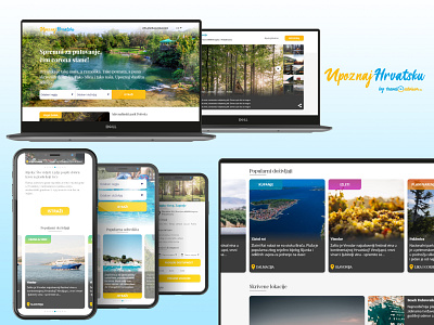 Upoznaj Hrvatsku (Meet Croatia) Website app branding croatia illustration ui ux uidesign uidesigns upoznaj hrvatsku ux ux design ux designer uxdesign uxui web web design webdesign website design