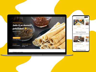 Palacinke.hr branding crepes crepes croatia crepes online crepes zagreb croatia palacinke design system mobile mobile design palacinke palacinke zagreb pancakes ui design ui designs ux design ux research visual identity web